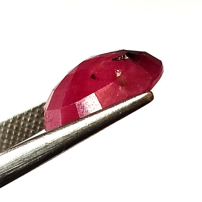 8.90 Carat 13X13X5.4 (WXLXD) Natural Emerald Cut Mozambique Ruby