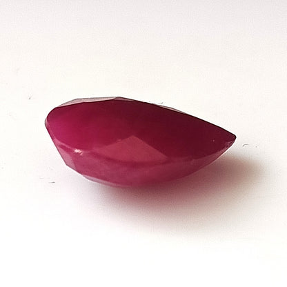 6.20 Carat 10X13.7X5.3 (WXLXD) Natural Pear Cut Mozambique Ruby