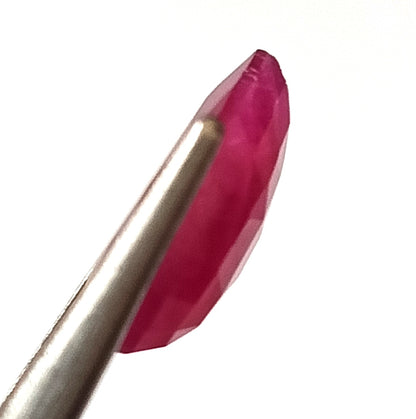 6.20 Carat 10X13X4.9 (WXLXD) Natural Pear Cut Mozambique Ruby