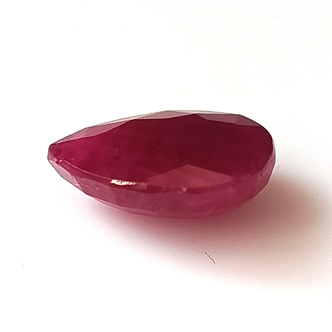 6.20 Carat 10X13X4.9 (WXLXD) Natural Pear Cut Mozambique Ruby