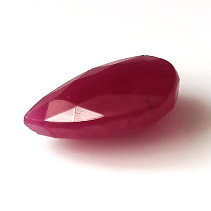 5.45 Carat 9.1X13.6X4.5 (WXLXD) Natural Pear Cut Mozambique Ruby