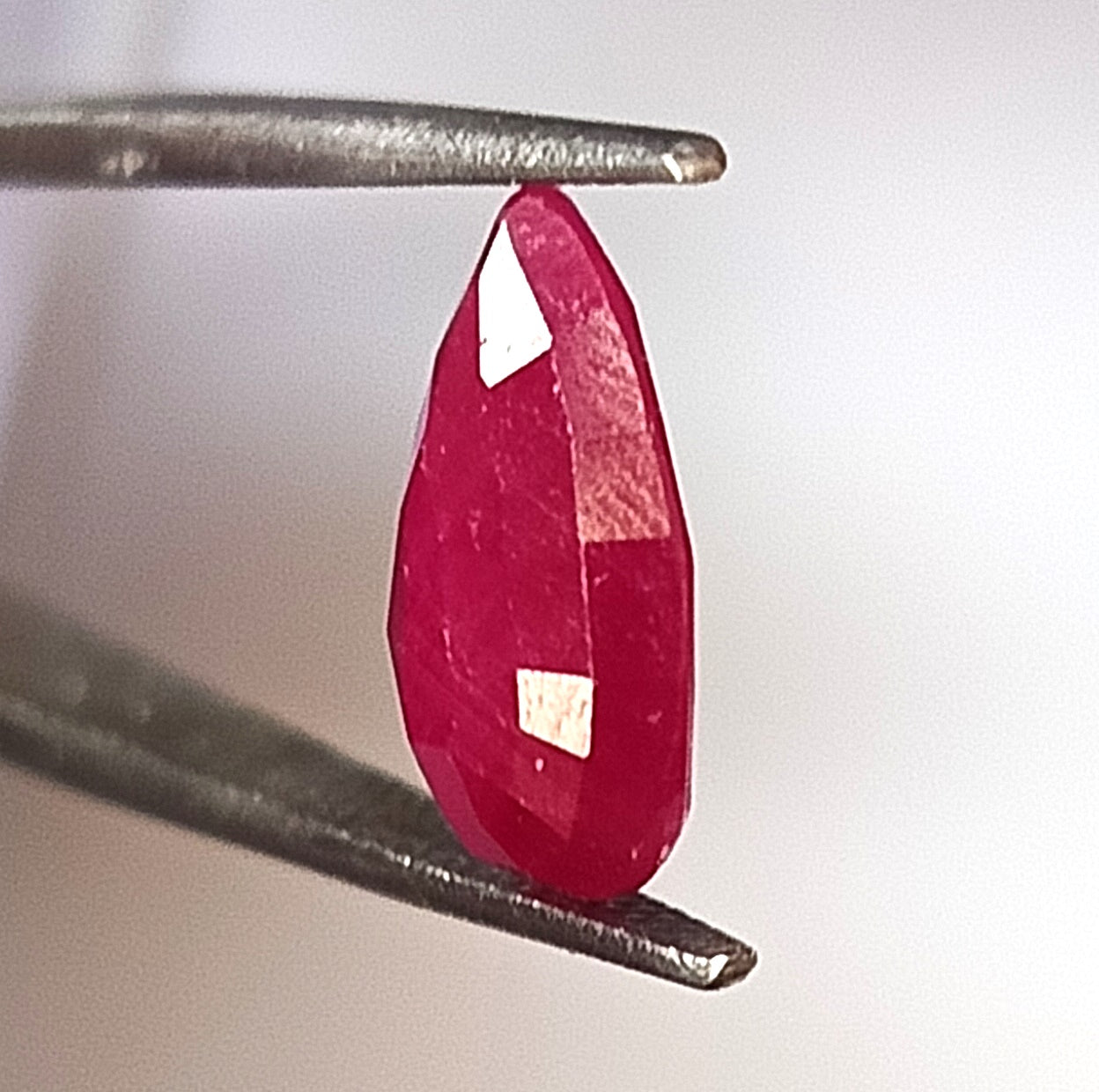 4.64 Carat 9.6X12.5X4.3 (WXLXD) Natural Pear Cut Mozambique Ruby