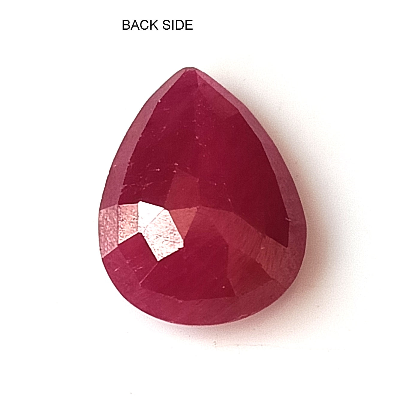 4.64 Carat 9.6X12.5X4.3 (WXLXD) Natural Pear Cut Mozambique Ruby
