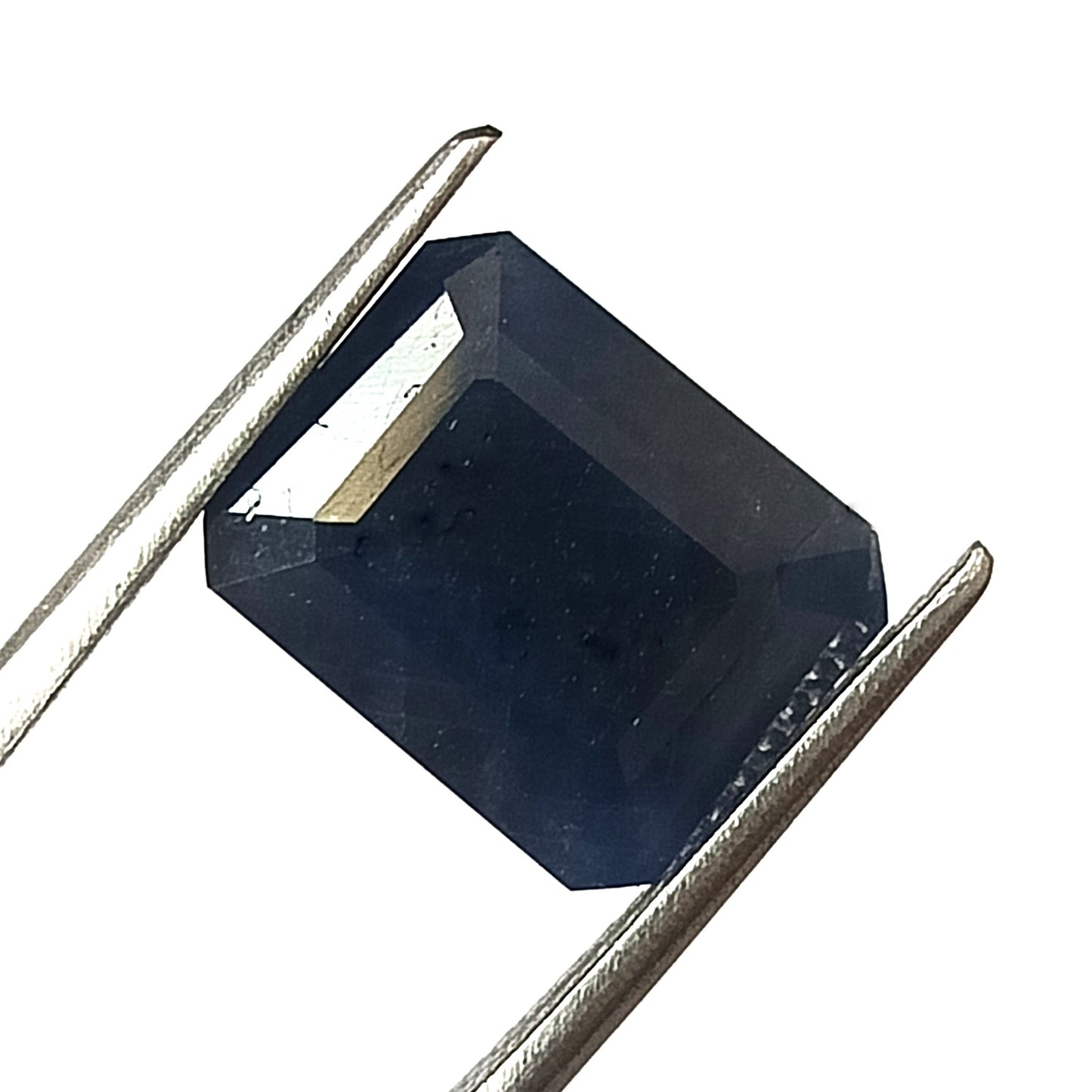 7.70 Carat 9X11.4X6 (WXLXB) Emerald Cut Natural Unheated Blue Sapphire
