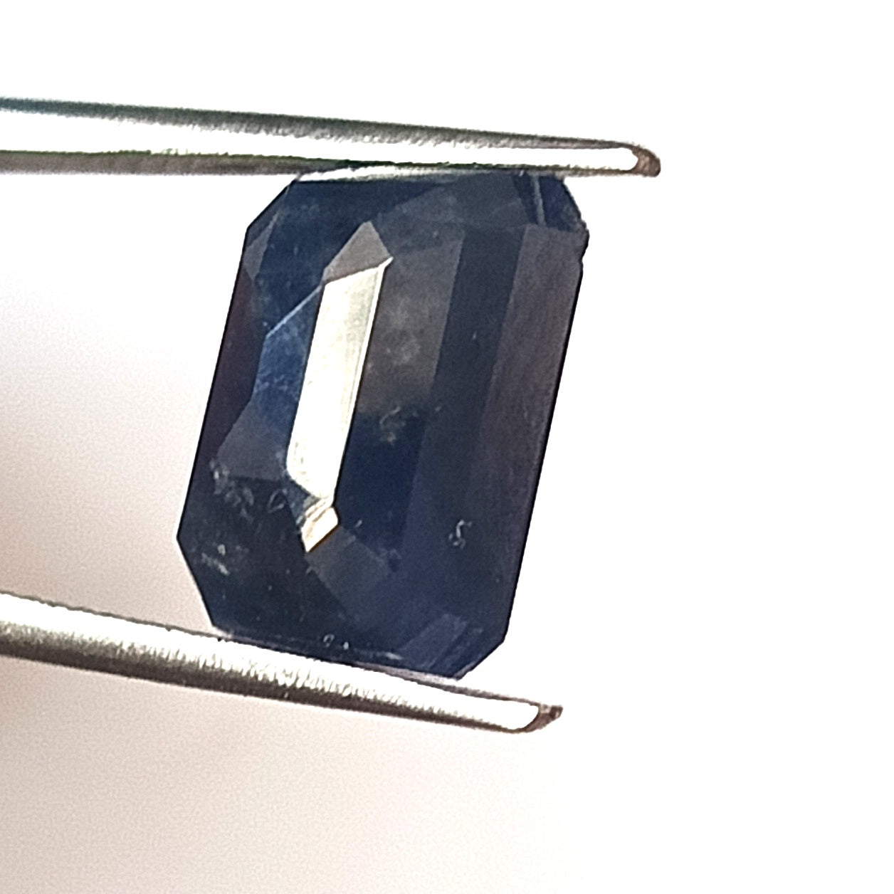 7.70 Carat 9X11.4X6 (WXLXB) Emerald Cut Natural Unheated Blue Sapphire