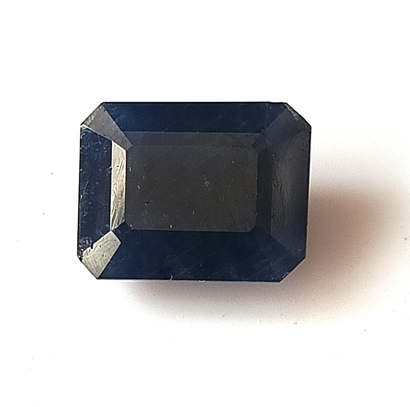 7.70 Carat 9X11.4X6 (WXLXB) Emerald Cut Natural Unheated Blue Sapphire