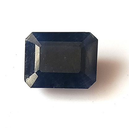 7.70 Carat 9X11.4X6 (WXLXB) Emerald Cut Natural Unheated Blue Sapphire