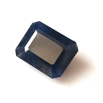 7.70 Carat 9X11.4X6 (WXLXB) Emerald Cut Natural Unheated Blue Sapphire
