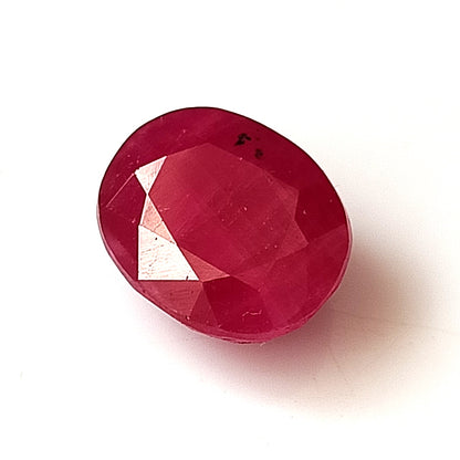 5.80 Carat 9X11X5 (WXLXD) Natural Oval Cut Mozambique Ruby