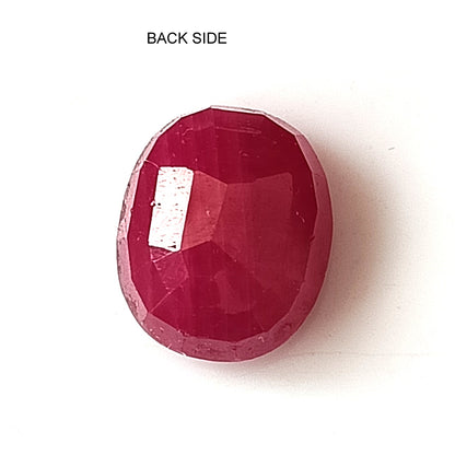 5.80 Carat 9X11X5 (WXLXD) Natural Oval Cut Mozambique Ruby