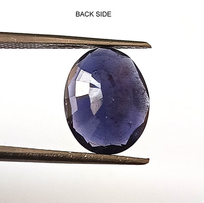 3.30 Carat 9.6X12X4.6 (WXLXD) Natural Faceted Oval Cut Iolite