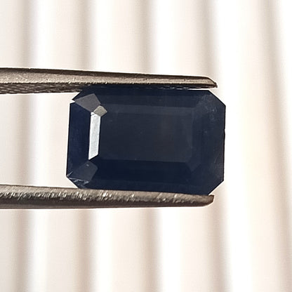 5.0 Carat 7X10.4X5.7 (WXLXB) Emerald Cut Natural Unheated Blue Sapphire