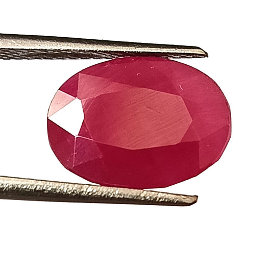 5.0 Carat 9X12.3X4 (WXLXD) Natural Oval Cut Mozambique Ruby