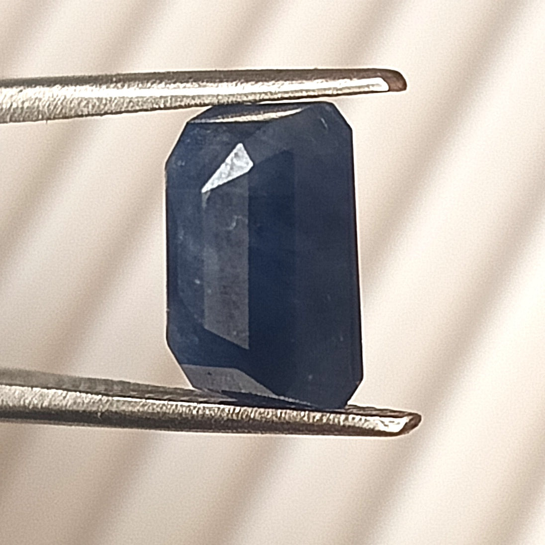 5.05 Carat 7.6X10X5.5 (WXLXB) Emerald Cut Natural Unheated Blue Sapphire