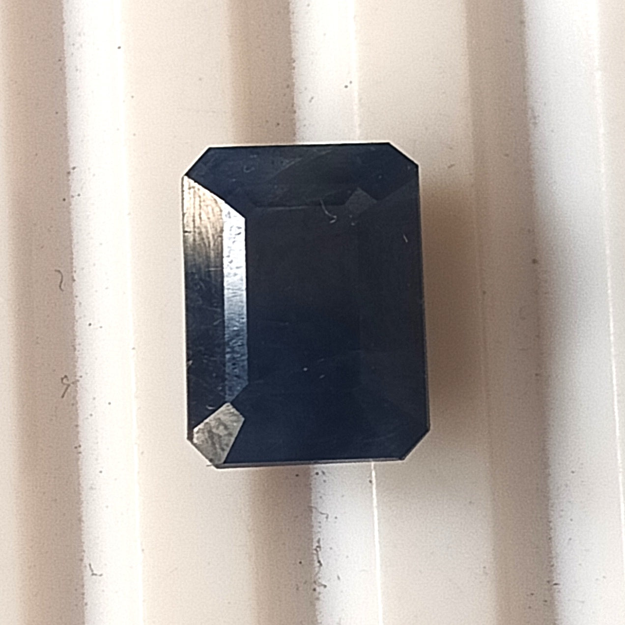5.05 Carat 7.6X10X5.5 (WXLXB) Emerald Cut Natural Unheated Blue Sapphire