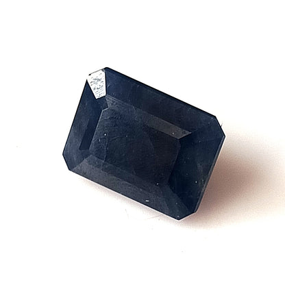 5.05 Carat 7.6X10X5.5 (WXLXB) Emerald Cut Natural Unheated Blue Sapphire