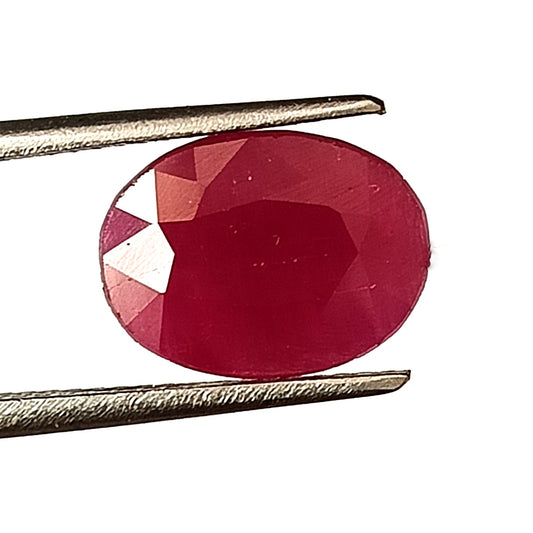 4.80 Carat 8.8X11.8X4.7 (WXLXD) Natural Oval Cut Mozambique Ruby