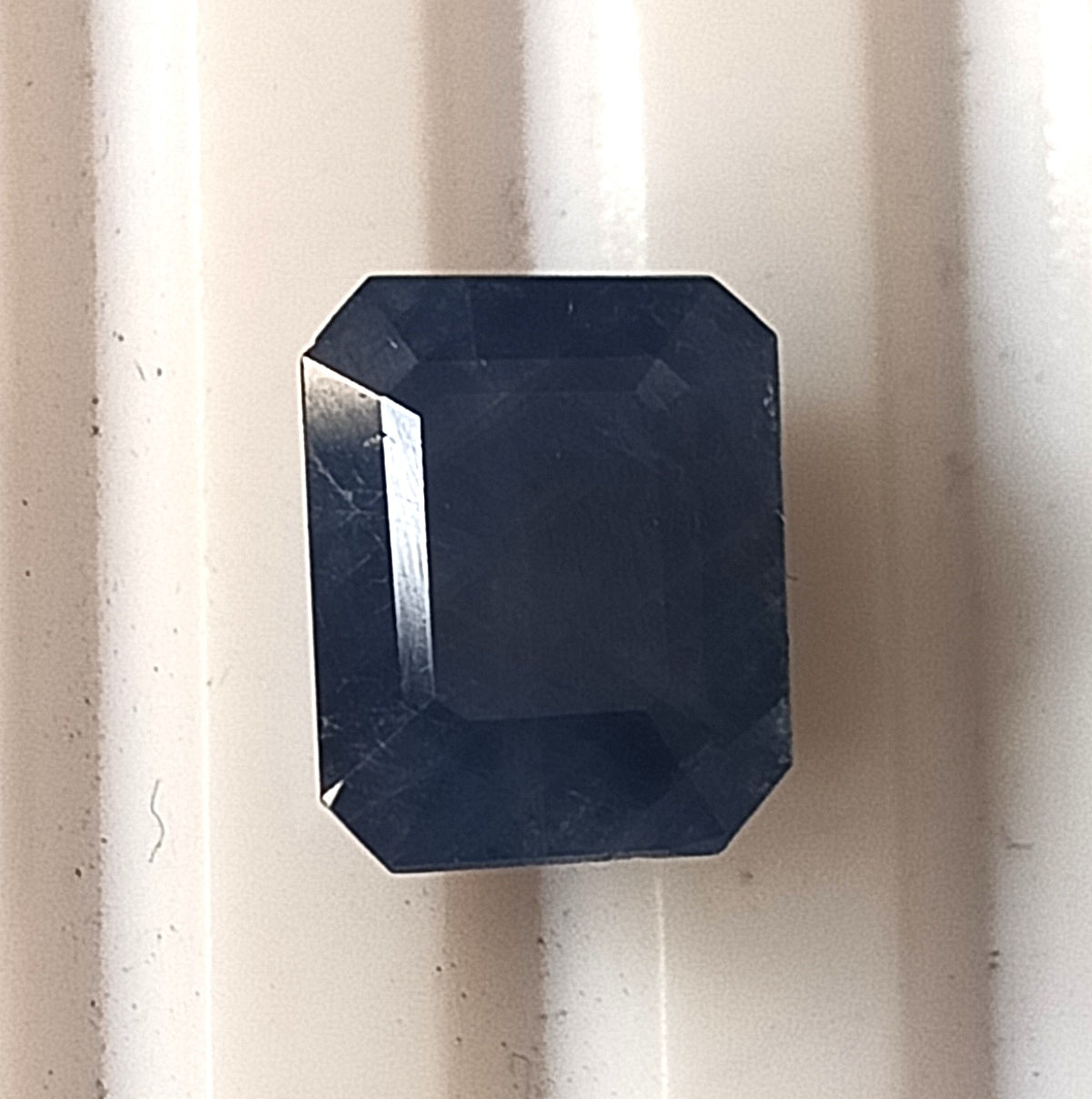 5.0 Carat 7.3X9.2X5.8 (WXLXB) Emerald Cut Natural Unheated Blue Sapphire