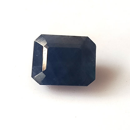 5.0 Carat 7.3X9.2X5.8 (WXLXB) Emerald Cut Natural Unheated Blue Sapphire
