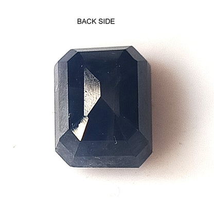 5.0 Carat 7.3X9.2X5.8 (WXLXB) Emerald Cut Natural Unheated Blue Sapphire