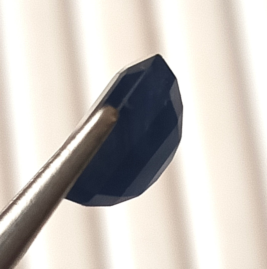 3.65 Carat 6.7X9X5 (WXLXB) Emerald Cut Natural Unheated Blue Sapphire