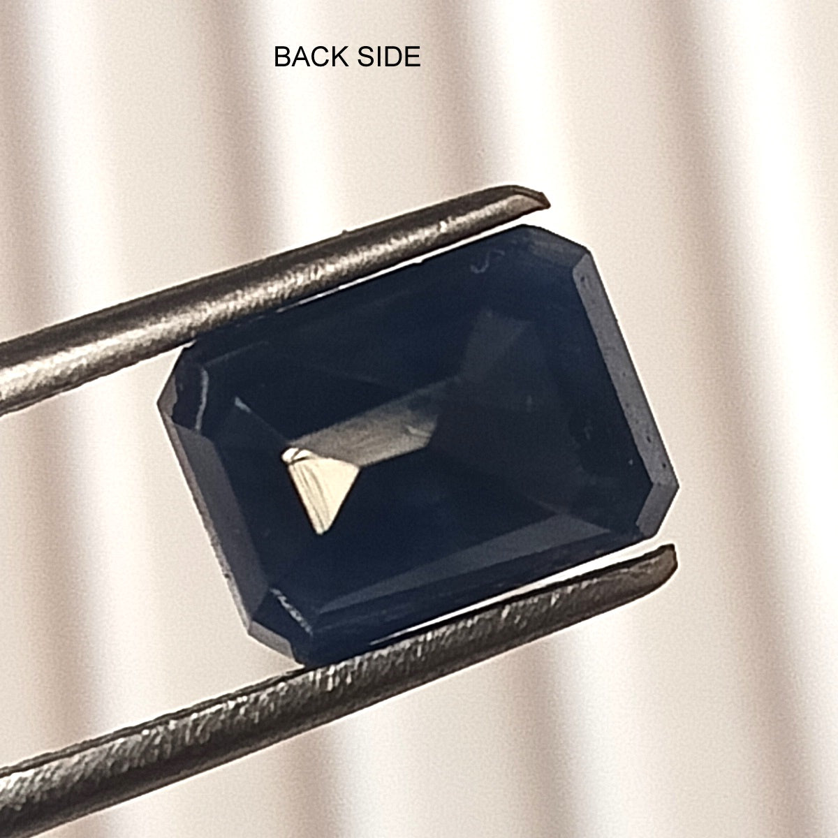 3.65 Carat 6.7X9X5 (WXLXB) Emerald Cut Natural Unheated Blue Sapphire