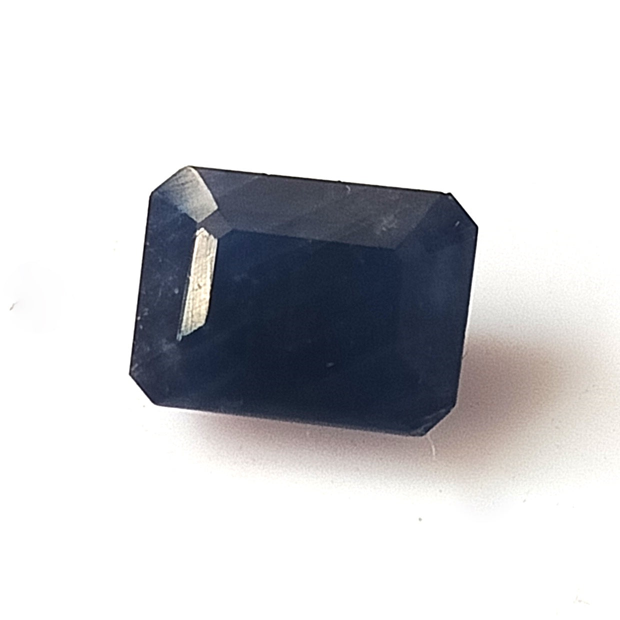 3.65 Carat 6.7X9X5 (WXLXB) Emerald Cut Natural Unheated Blue Sapphire