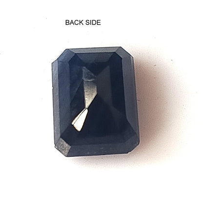 3.65 Carat 6.7X9X5 (WXLXB) Emerald Cut Natural Unheated Blue Sapphire
