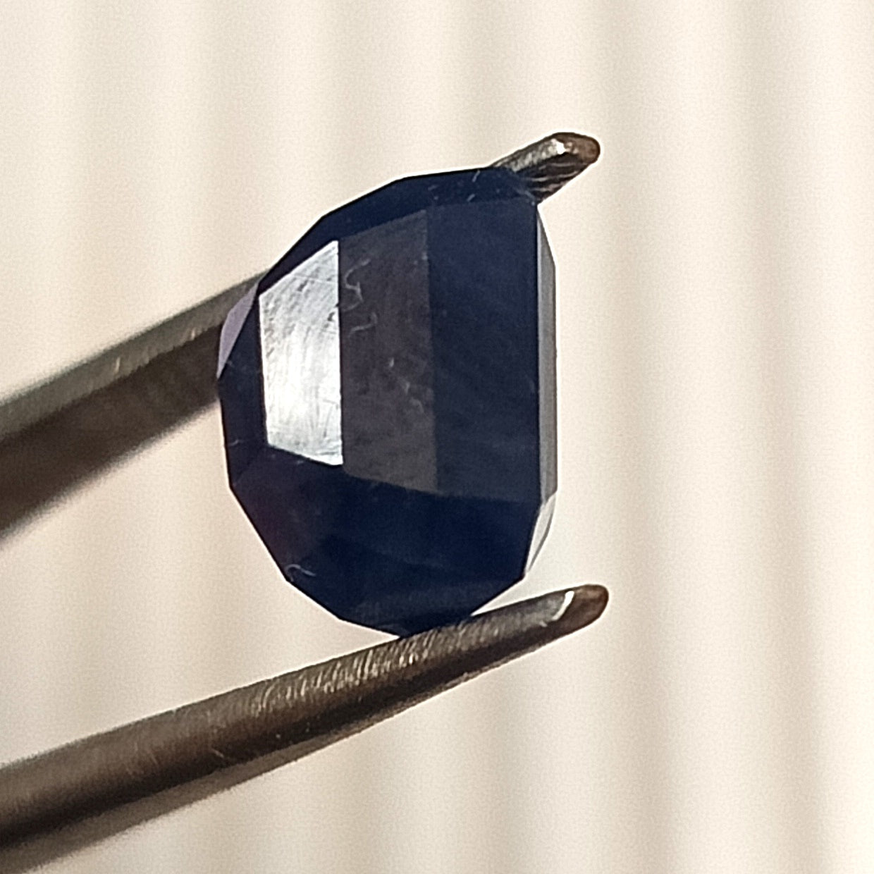 4.45 Carat 7.4X8.5X6.3 (WXLXB) Octagon Cut Natural Unheated Blue Sapphire