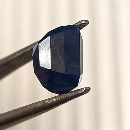 4.45 Carat 7.4X8.5X6.3 (WXLXB) Octagon Cut Natural Unheated Blue Sapphire