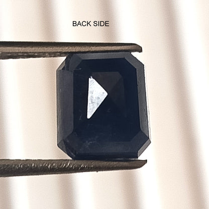 4.45 Carat 7.4X8.5X6.3 (WXLXB) Octagon Cut Natural Unheated Blue Sapphire