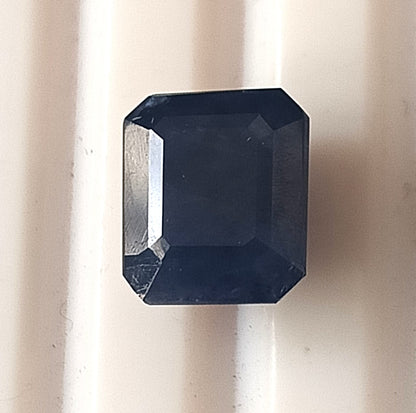 4.45 Carat 7.4X8.5X6.3 (WXLXB) Octagon Cut Natural Unheated Blue Sapphire
