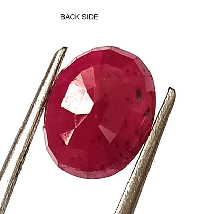 4.10 Carat 8X10X4.5 (WXLXD) Natural Oval Cut Mozambique Ruby
