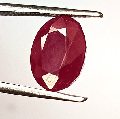 4.15 Carat 8X10X5.5 (WXLXD) Natural Oval Cut Mozambique Ruby