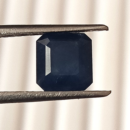 2.95 Carat 7X7X4.9 (WXLXB) Cushion Cut Natural Unheated Blue Sapphire