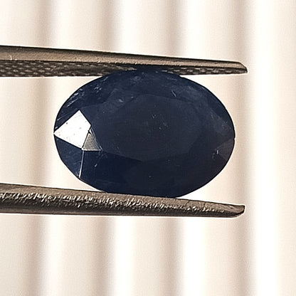 5.0 Carat 8.8x11.6x5.8 (WXLXB) Oval Cut  Natural Unheated Blue Sapphire