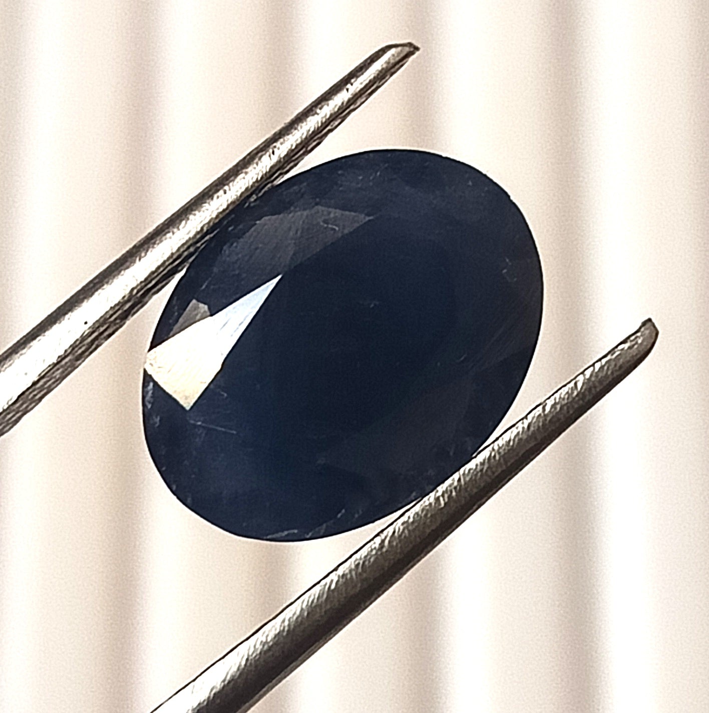 5.0 Carat 8.8x11.6x5.8 (WXLXB) Oval Cut  Natural Unheated Blue Sapphire