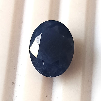 5.0 Carat 8.8x11.6x5.8 (WXLXB) Oval Cut  Natural Unheated Blue Sapphire