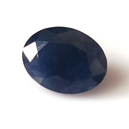 5.0 Carat 8.8x11.6x5.8 (WXLXB) Oval Cut  Natural Unheated Blue Sapphire