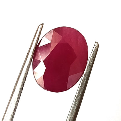 4.0 Carat 8X10X5 (WXLXD) Natural Oval Cut Mozambique Ruby