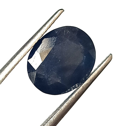 6.25 Carat 9X11X6 (WXLXB) Oval Cut Natural Unheated Blue Sapphire