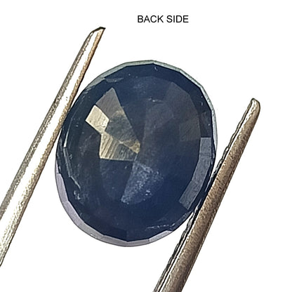 6.25 Carat 9X11X6 (WXLXB) Oval Cut Natural Unheated Blue Sapphire