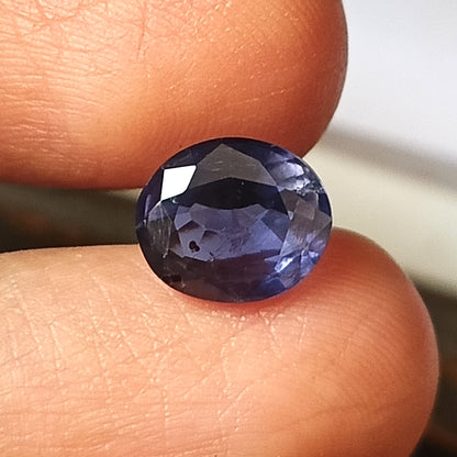 2.40 Carat 8X9.7X5 (WXLXD) Natural Faceted Oval Cut Iolite