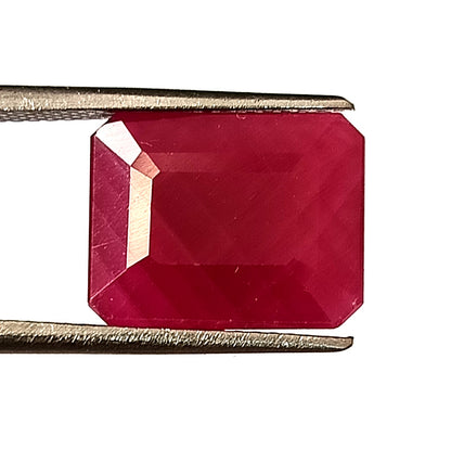8.50 Carat 10.5X13X5 (WXLXD) Natural Emerald Cut Mozambique Ruby
