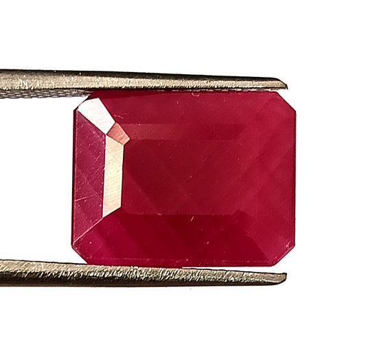 8.50 Carat 10.5X13X5 (WXLXD) Natural Emerald Cut Mozambique Ruby