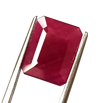 8.50 Carat 10.5X13X5 (WXLXD) Natural Emerald Cut Mozambique Ruby