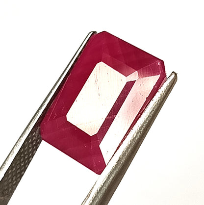 8.50 Carat 10.5X13X5 (WXLXD) Natural Emerald Cut Mozambique Ruby