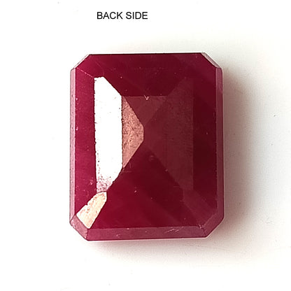8.50 Carat 10.5X13X5 (WXLXD) Natural Emerald Cut Mozambique Ruby