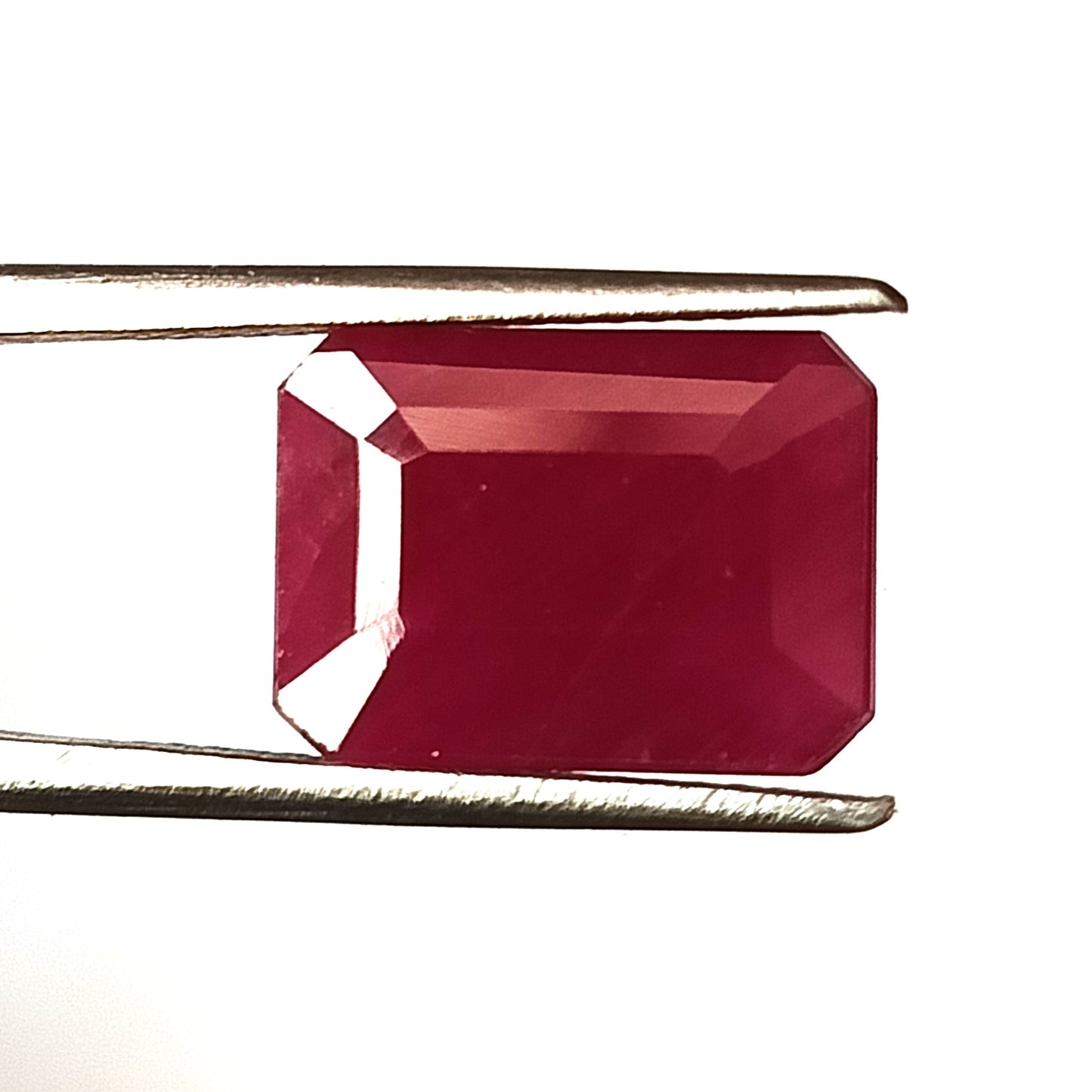 7.25 Carat 9.2X12.5X5.3 (WXLXD) Natural Emerald Cut Mozambique Ruby