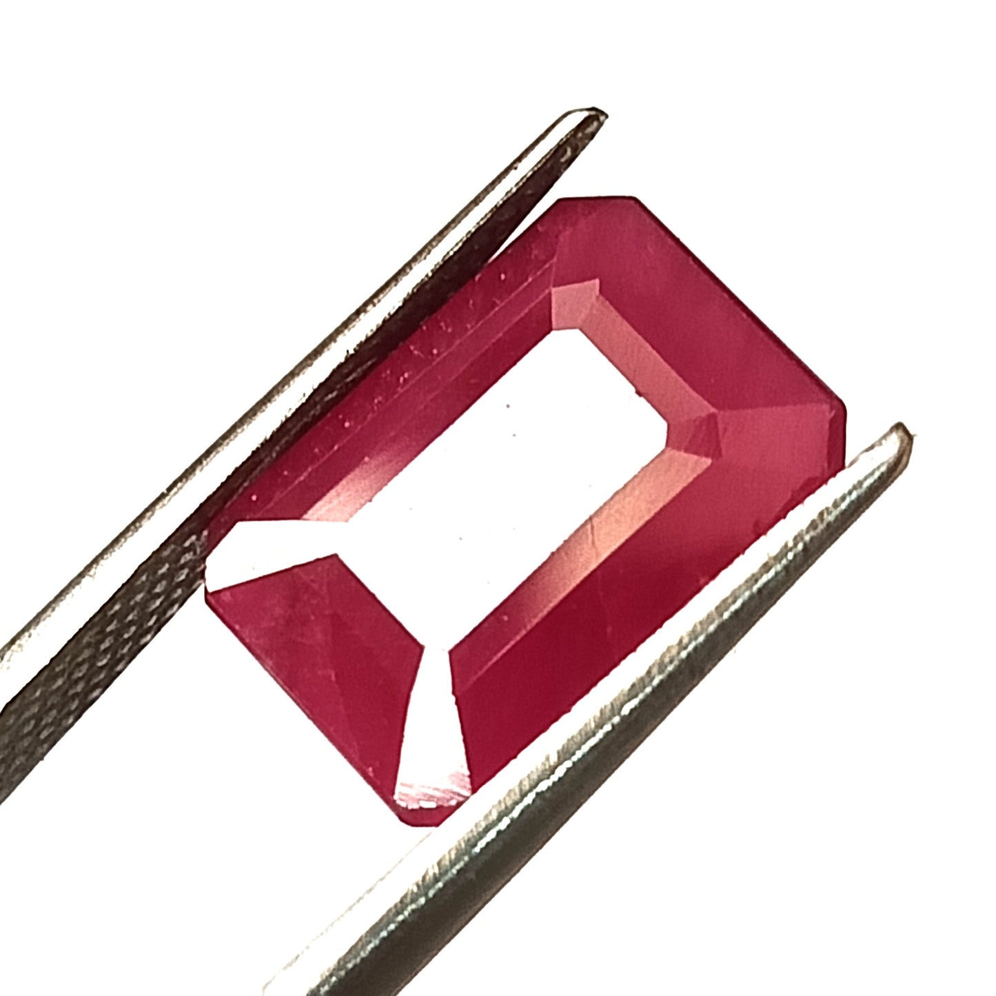 7.25 Carat 9.2X12.5X5.3 (WXLXD) Natural Emerald Cut Mozambique Ruby